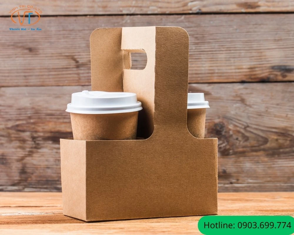 Hộp đựng cafe bằng giấy kraft