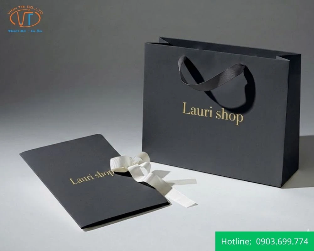 Túi quai lụa đen của Lauri Shop