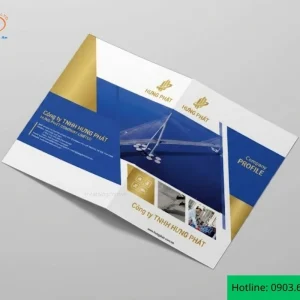 in brochure công ty