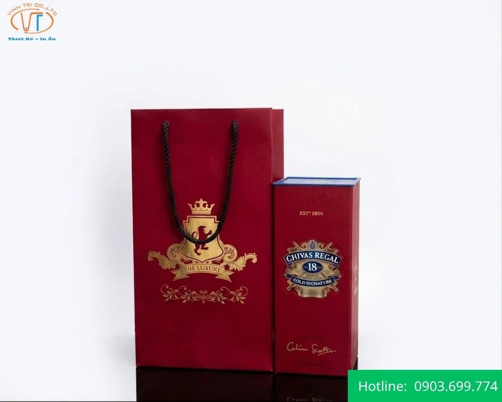 Túi giấy đựng rượu