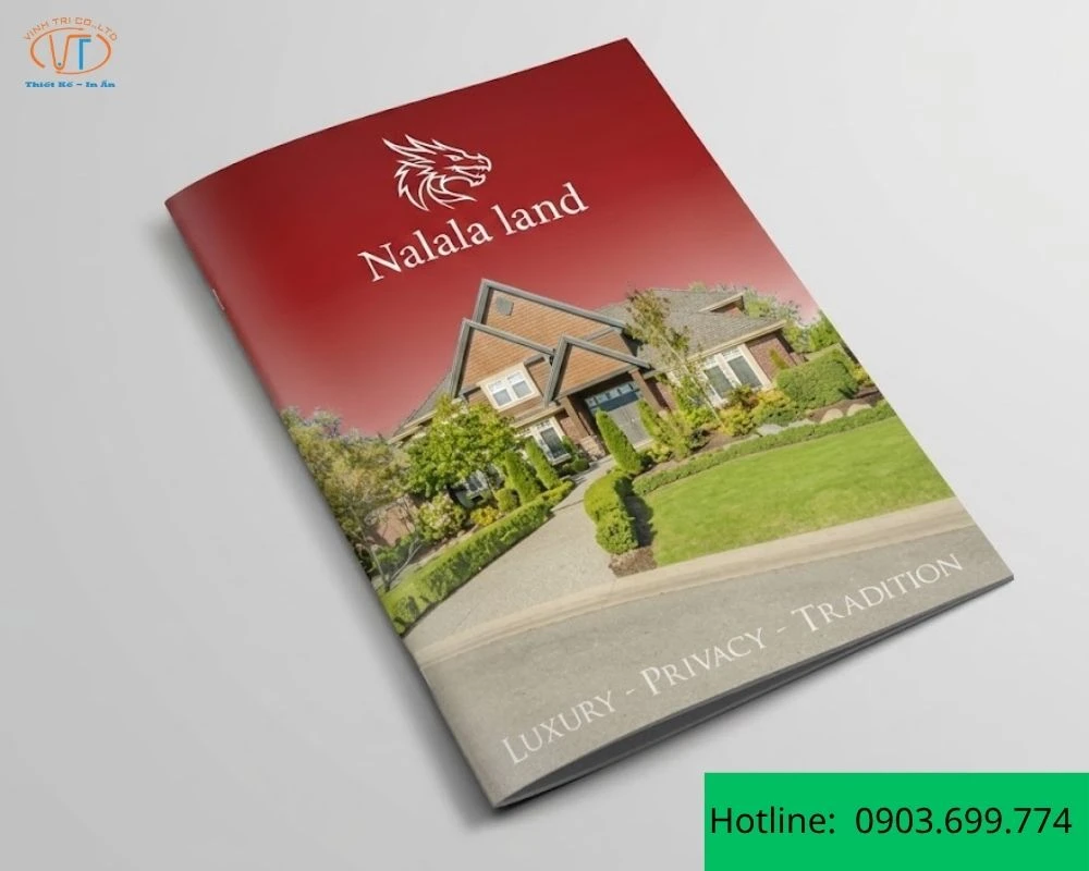 Mẫu brochure bất động sả của Nalala Land