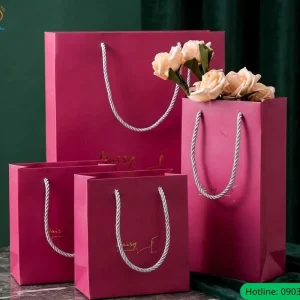 Túi giấy hồng