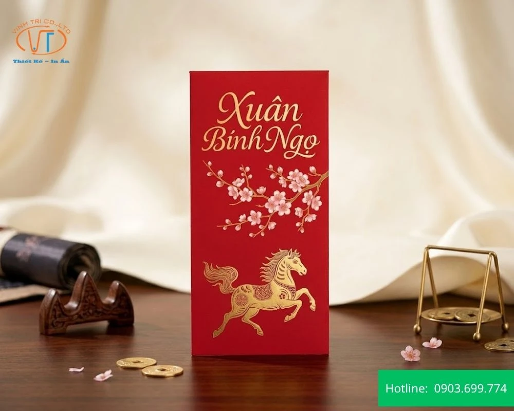 Mẫu bao lì xì hình con ngựa