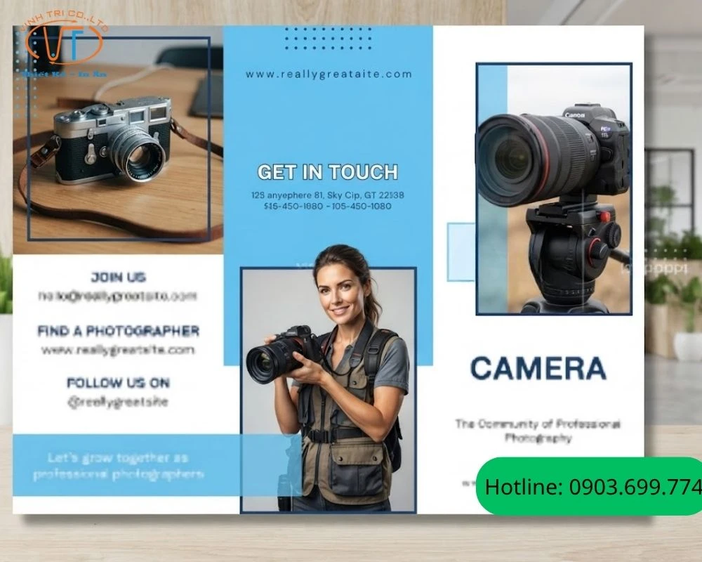 Mẫu brochure camera màu