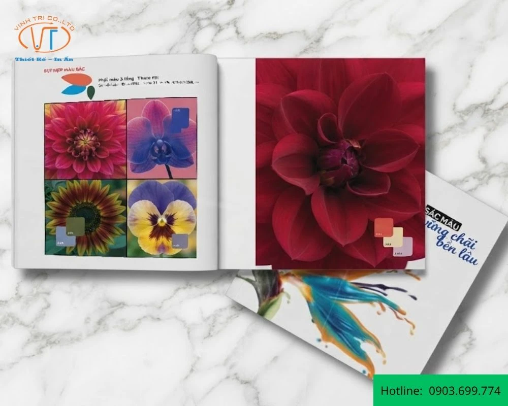 Catalogue sơn có màu sắc rực rỡ