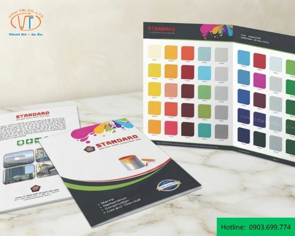 Mẫu catalogue sơn đủ màu