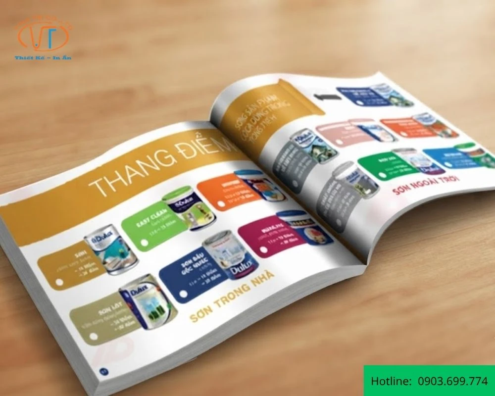 Mẫu catalogue sơn cho nhiều màu 