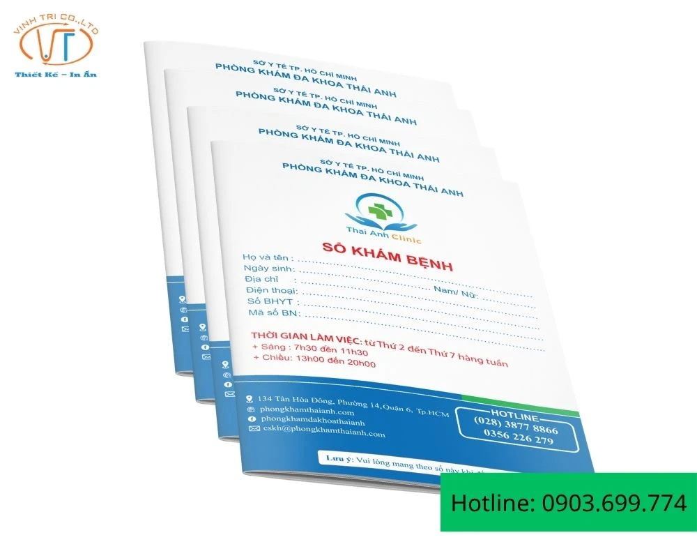 Mẫu sổ khám bệnh đa khoa Thái Anh