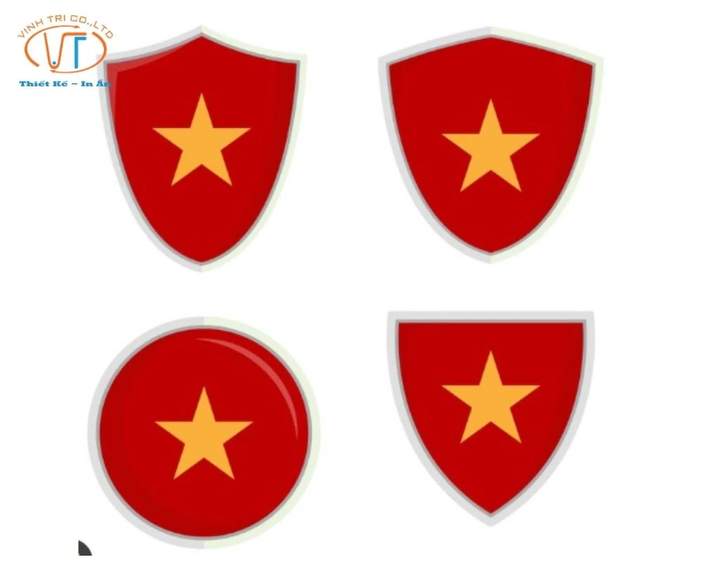 Mẫu sticker cờ Việt Nam