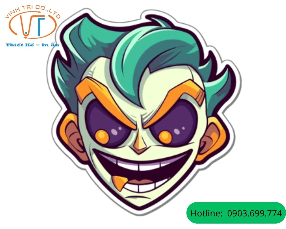 Sticker Joker phiên bản hoạt hình