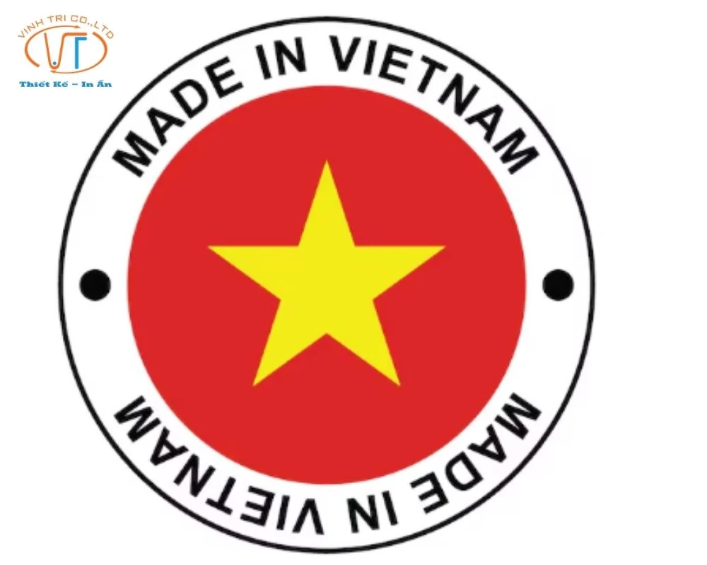 Sticker Việt Nam có chữ MADE IN VIETNAM