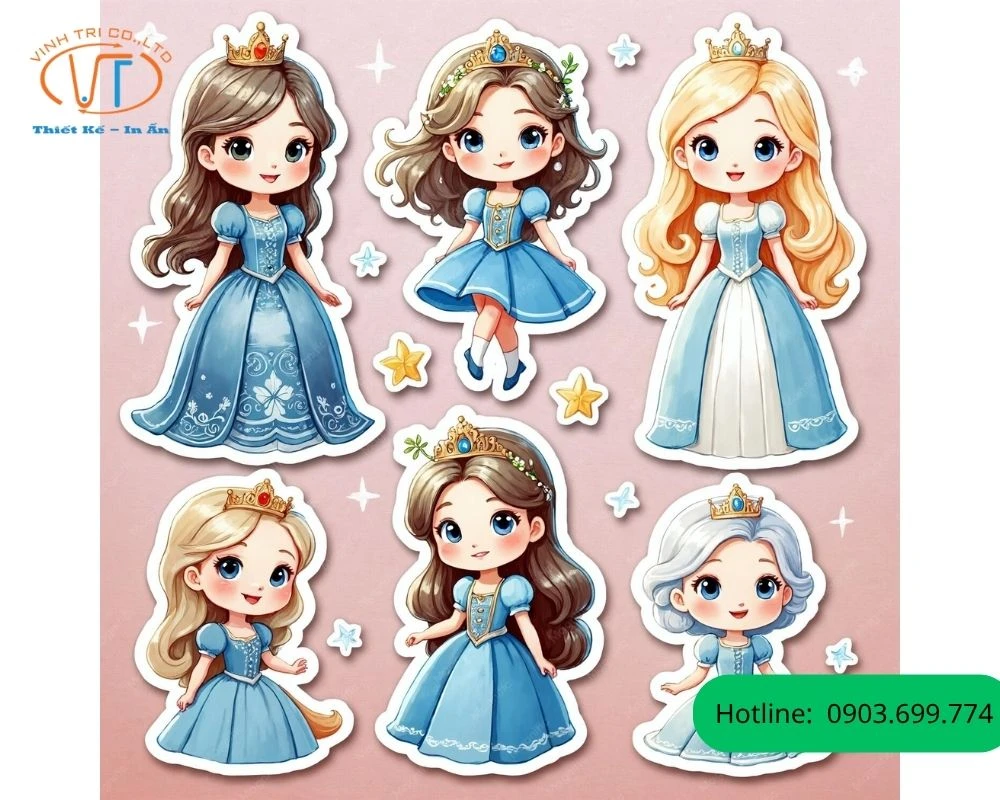 Sticker búp bê 
