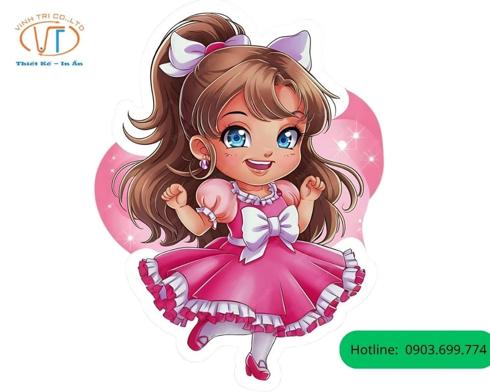 Sticker búp bê