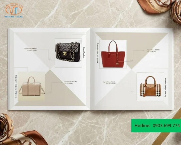 Catalogue túi xách ấn sang trọng