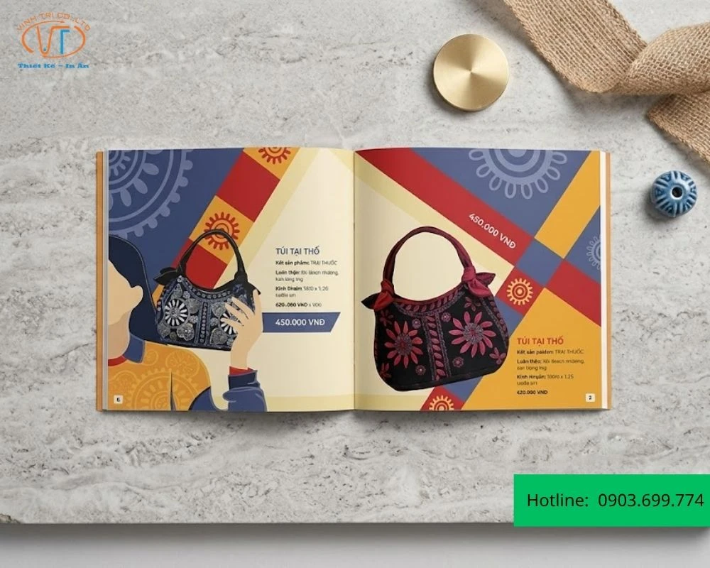 Catalogue túi xách họa tiết thổ cẩm
