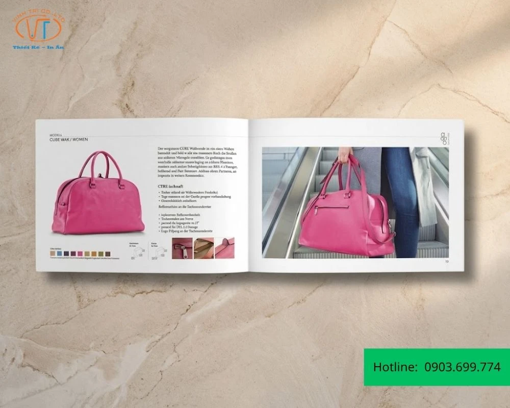 Catalogue túi xách hồng