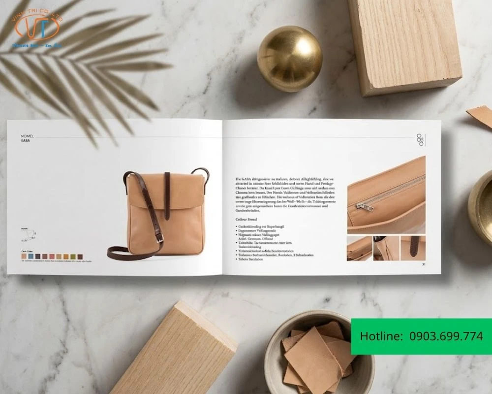 Catalogue túi xách làm bằng da
