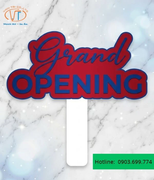 Mẫu hashtag có chữ Grand Opening