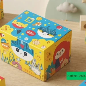 Hộp đựng trò chơi với các hình vẽ ấn tượng