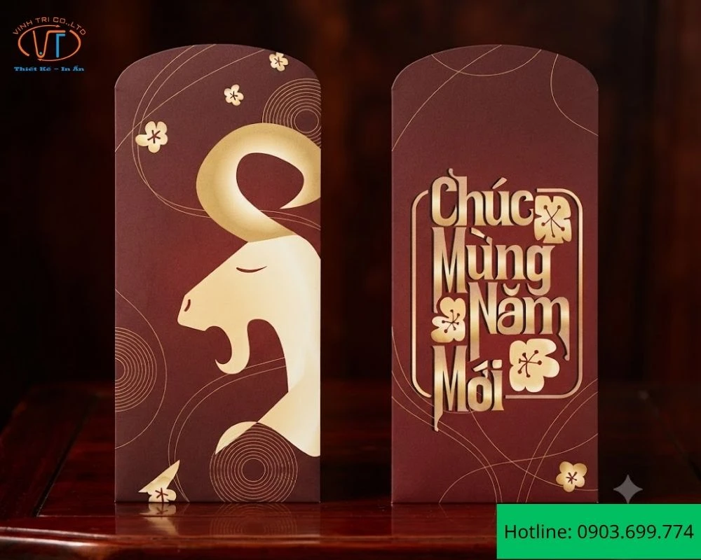 Mẫu bao lì xì con dê