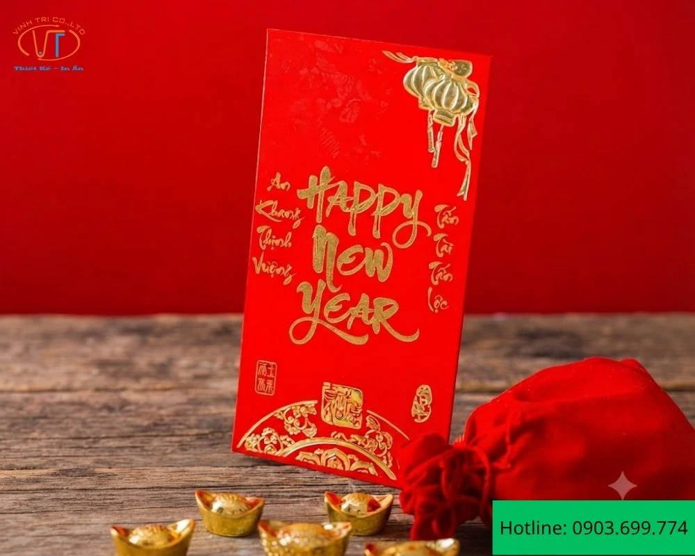Mẫu bao lì xì dập nổi đẹp mắt
