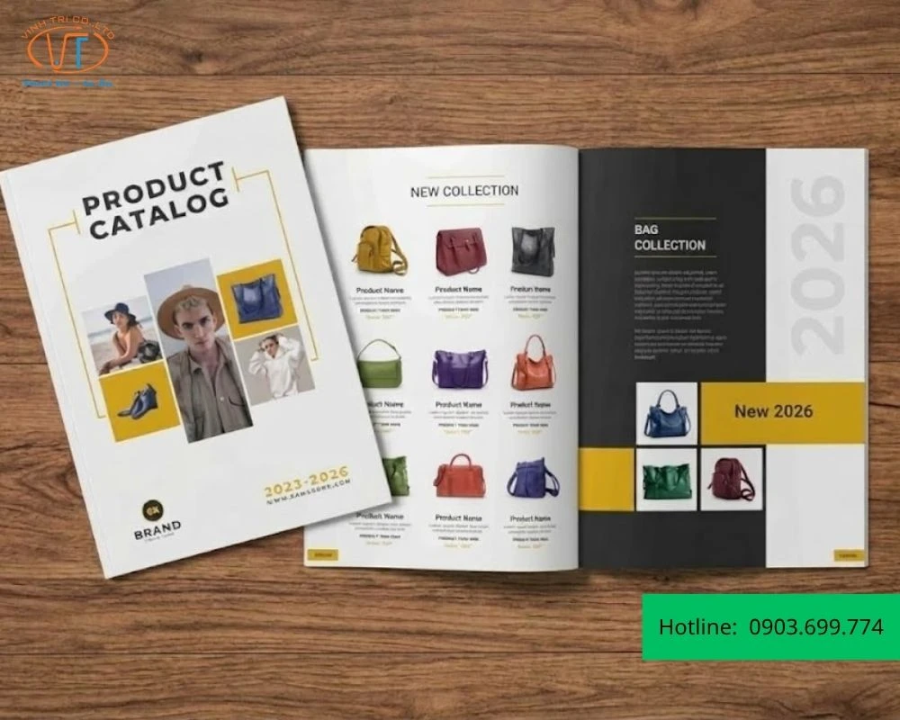Mẫu catalogue túi xách cho bộ sưu tập 2026