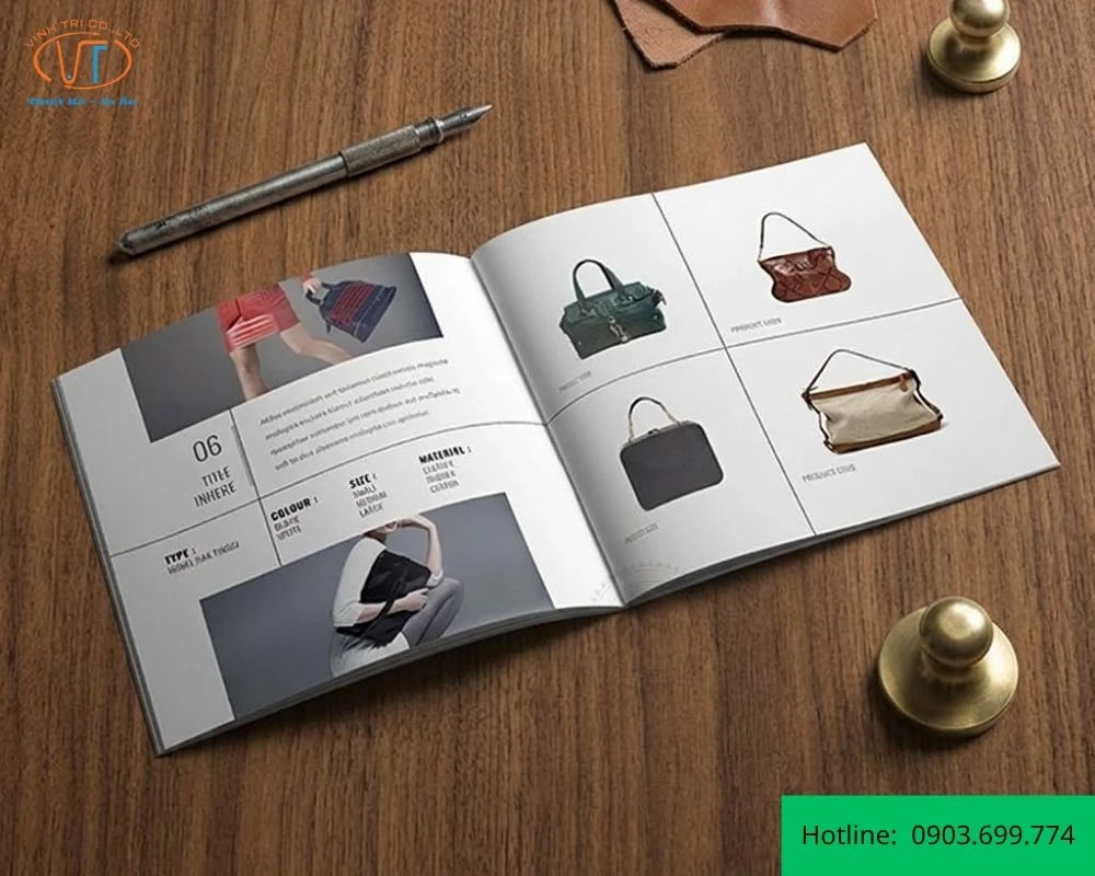 Mẫu catalogue túi xách tinh tế