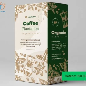 Hộp đựng cafe với họa tiết ấn tượng