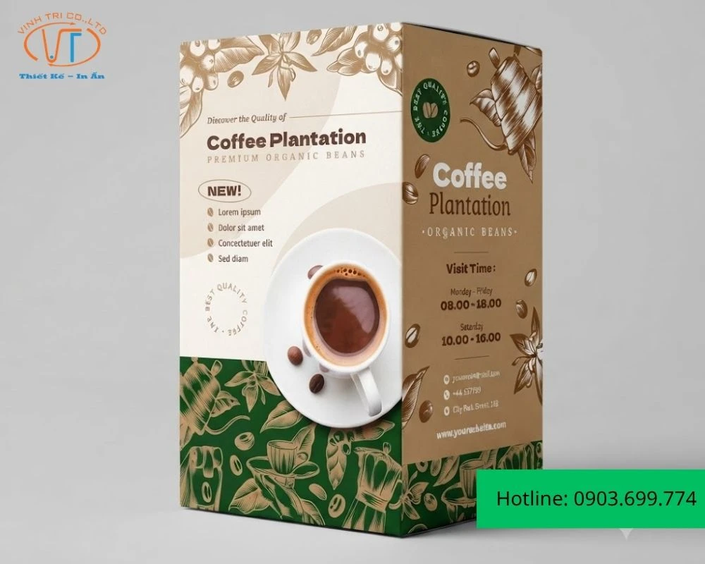 Hộp giấy cà phê đẹp