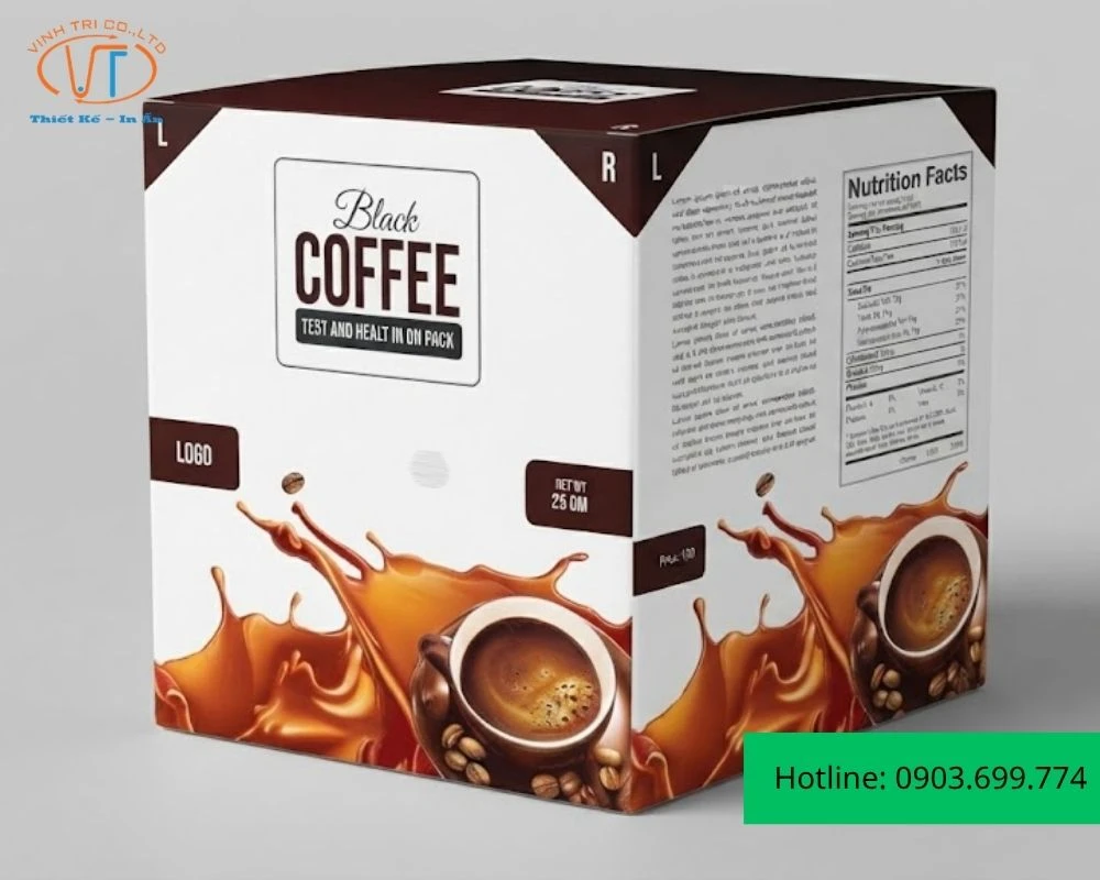 Hộp đựng cà phê dạng hộp chữ nhật to