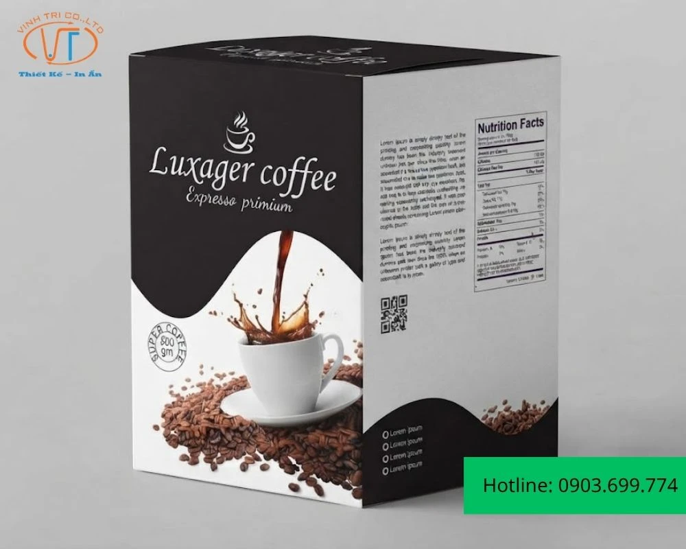 Mẫu hộp cafe thiết kế đẹp