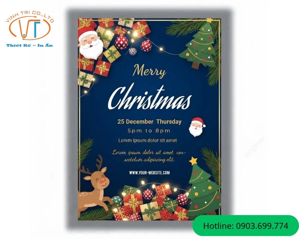 Mẫu tờ rơi Noel