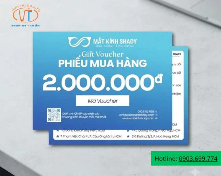 Mẫu voucher mắt kính đẹp