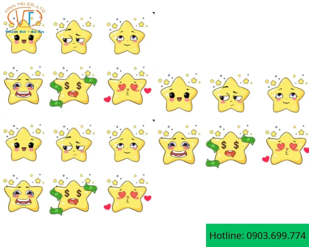 Sticker ngôi sao đáng yêu
