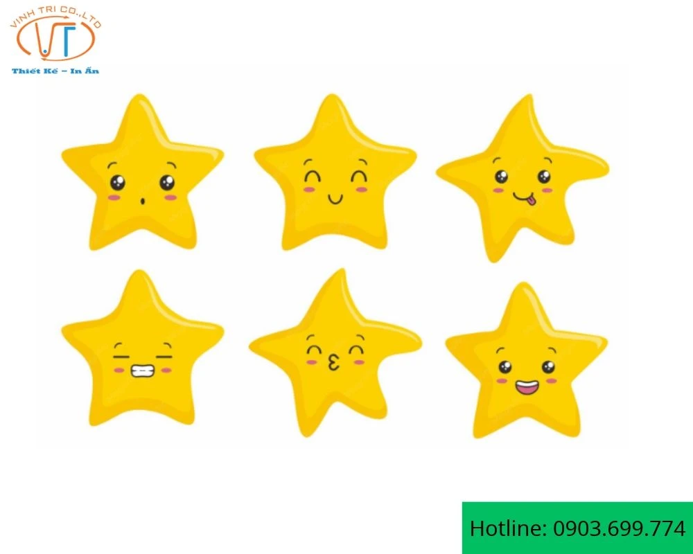 Sticker ngôi sao vui vẻ