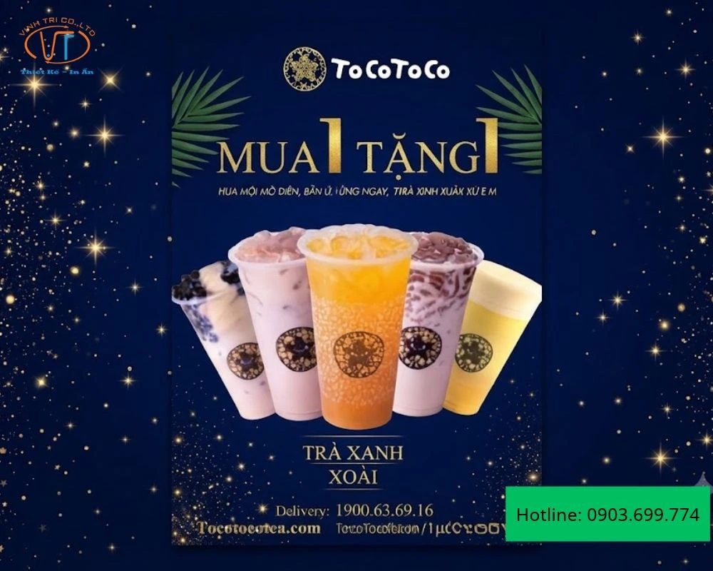 Tờ rơi trà sữa của TocoToco